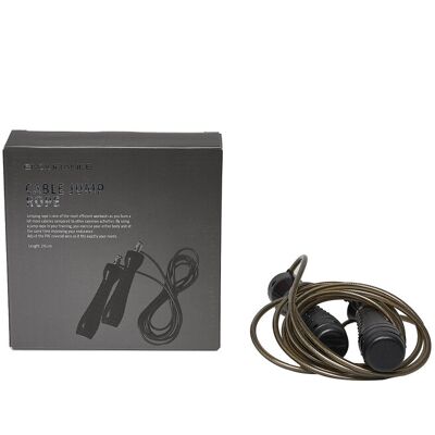 Endurance Cable Jump Rope ONE SIZE BLACK ONE SIZE Endurance Cable Jump Rope ONE SIZE BLACK ONE SIZE