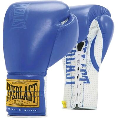 EVERLAST 1910 Sparring Laced Glove 16 BLUE 16 EVERLAST 1910 Sparring Laced Glove 16 BLUE 16