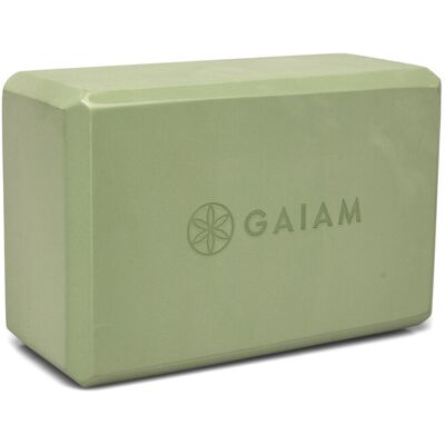 GAIAM Yogablock - Grön - Unisex - EVA-skum - Stöd för stretching GAIAM Yogablock - Grön - Unisex - EVA-skum - Stöd för stretching