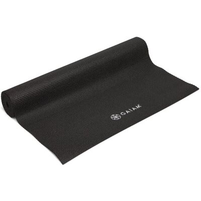 Gaiam Black Yoga Mat 4Mm Solid ONE SIZE BLACK ONE SIZE Gaiam Black Yoga Mat 4Mm Solid ONE SIZE BLACK ONE SIZE