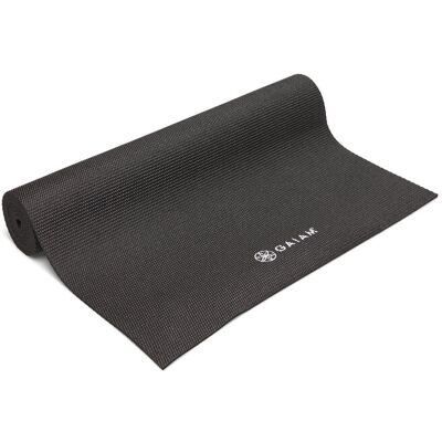 Gaiam Black Yoga Mat 6Mm Solid ONE SIZE BLACK ONE SIZE Gaiam Black Yoga Mat 6Mm Solid ONE SIZE BLACK ONE SIZE