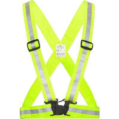 Salzmann Elasticated Exercise Belt ONE SIZE SAFETY YELLOW ONE SIZE Salzmann Elasticated Exercise Belt ONE SIZE SAFETY YELLOW ONE SIZE