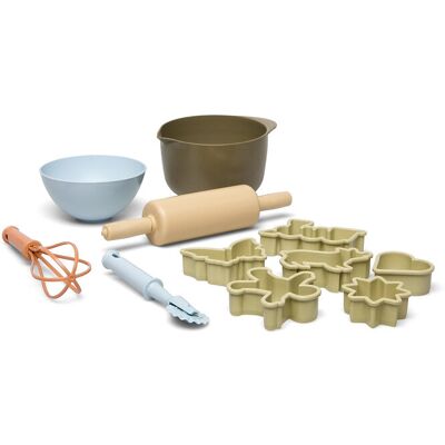 Dantoy Bio Baking Set In Gift Box ONE SIZE ARMY-GREEN, DUSTY-ORANGE, DUSTY-BROWN, DUSTY-BLUE ONE SIZE Dantoy Bio Baking Set In Gift Box ONE SIZE ARMY-GREEN, DUSTY-ORANGE, DUSTY-BROWN, DUSTY-BLUE ONE SIZE