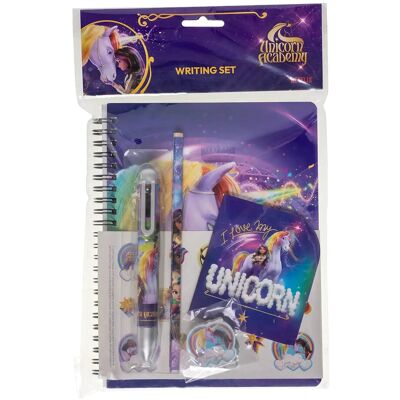 Euromic Unicorn Academy, Skrivesæt, Med Flerfarvet Pen ONE SIZE PURPLE ONE SIZE Euromic Unicorn Academy, Skrivesæt, Med Flerfarvet Pen ONE SIZE PURPLE ONE SIZE