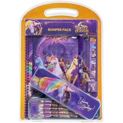Euromic Unicorn Academy, Bumper Sæt Med Tinæske, Notesbog ONE SIZE PURPLE ONE SIZE Euromic Unicorn Academy, Bumper Sæt Med Tinæske, Notesbog ONE SIZE PURPLE ONE SIZE