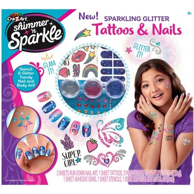 Shimmer N Sparkle Friendship Tattoos And Nails ONE SIZE MULTI COLOUR ONE SIZE Shimmer N Sparkle Friendship Tattoos And Nails ONE SIZE MULTI COLOUR ONE SIZE