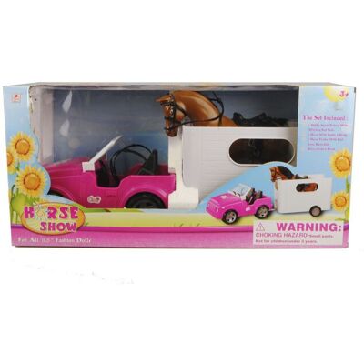 Suntoy Hästtransport Jeep 61 Cm ONE SIZE PINK, WHITE, BROWN ONE SIZE Suntoy Hästtransport Jeep 61 Cm ONE SIZE PINK, WHITE, BROWN ONE SIZE