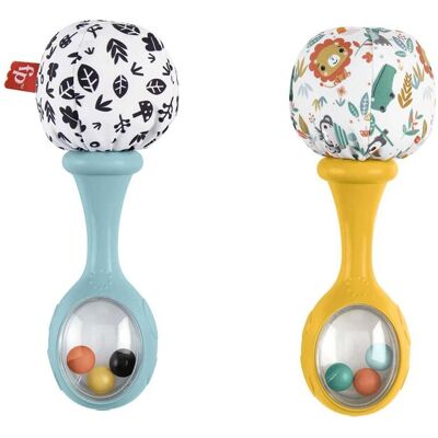 Fisher-Price Baby Rattle ‘N Rock Maracas Toys, Set Of 2 For Infants 3+ Months, High Contrast ONE SIZE MULTI COLOR ONE SIZE Fisher-Price Baby Rattle ‘N Rock Maracas Toys, Set Of 2 For Infants 3+ Months, High Contrast ONE SIZE MULTI COLOR ONE SIZE