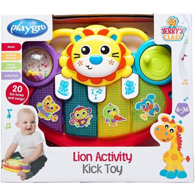 Playgro Lion Activity Kick Toy Piano ONE SIZE MULTI COLOURED ONE SIZE Playgro Lion Activity Kick Toy Piano ONE SIZE MULTI COLOURED ONE SIZE