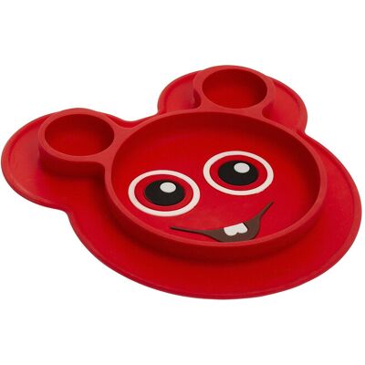 Teddykompaniet Babblarna- Silicone Plate Bobbo ONE SIZE RED ONE SIZE Teddykompaniet Babblarna- Silicone Plate Bobbo ONE SIZE RED ONE SIZE