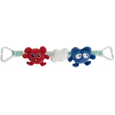Teddykompaniet Babblarna Pram Hanger, Bobbo & Doddo 40 cm BLUE 40 cm Teddykompaniet Babblarna Pram Hanger, Bobbo & Doddo 40 cm BLUE 40 cm