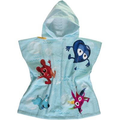 Teddykompaniet Babblarna, Bathponcho, Bubble 70X140CM BLUE 70X140CM Teddykompaniet Babblarna, Bathponcho, Bubble 70X140CM BLUE 70X140CM