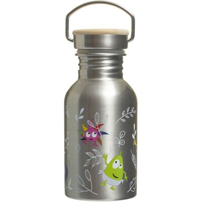 Teddykompaniet Babblarna - Waterbottle Stainless Steel H:16CM GREY H:16CM Teddykompaniet Babblarna - Waterbottle Stainless Steel H:16CM GREY H:16CM