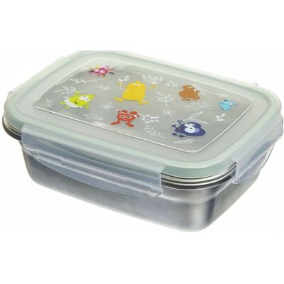 Teddykompaniet Babblarna - Lunchbox Stainless Steel H:17CM GREY H:17CM Teddykompaniet Babblarna - Lunchbox Stainless Steel H:17CM GREY H:17CM