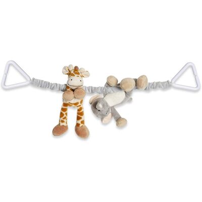 Teddykompaniet Vild - Vagnhänge - Elephant och Giraff - Babyleksak Teddykompaniet Vild - Vagnhänge - Elephant och Giraff - Babyleksak
