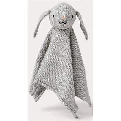Teddykompaniet Teddy Baby, Organic Doudou Rabbit, Knitted 27 cm GREY 27 cm Teddykompaniet Teddy Baby, Organic Doudou Rabbit, Knitted 27 cm GREY 27 cm