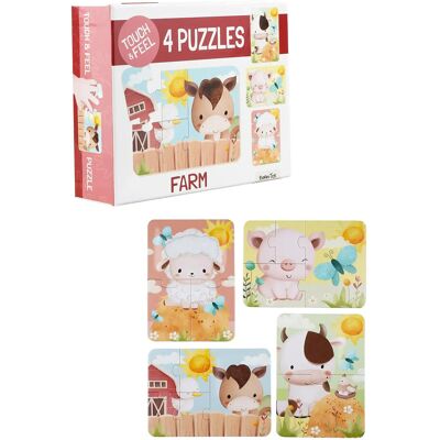 Barbo Toys Farm Touch & Feel Puzzles ONE SIZE MULTIPLE COLOR ONE SIZE Barbo Toys Farm Touch & Feel Puzzles ONE SIZE MULTIPLE COLOR ONE SIZE