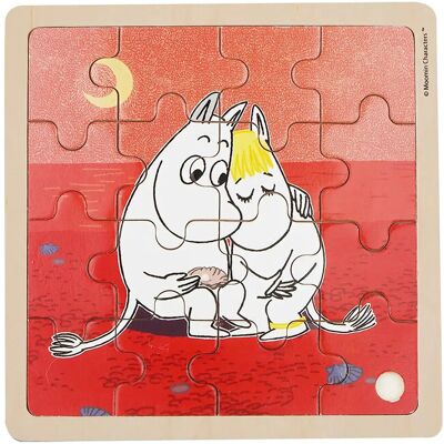 Barbo Toys Moomin - Wooden Square Puzzle - Caring ONE SIZE 1016 ONE SIZE Barbo Toys Moomin - Wooden Square Puzzle - Caring ONE SIZE 1016 ONE SIZE
