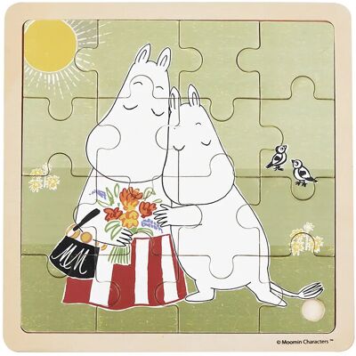 Barbo Toys Moomin - Wooden Square Puzzle - Hugs ONE SIZE 1016 ONE SIZE Barbo Toys Moomin - Wooden Square Puzzle - Hugs ONE SIZE 1016 ONE SIZE