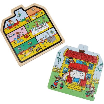 Barbo Toys Pippi - Wooden House Puzzle ONE SIZE MULTIPLE COLOR ONE SIZE Barbo Toys Pippi - Wooden House Puzzle ONE SIZE MULTIPLE COLOR ONE SIZE