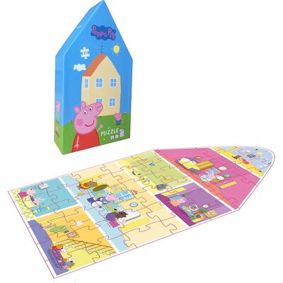 Barbo Toys Peppa Pig Shaped Puzzle House ONE SIZE MULTIPLE COLOR ONE SIZE Barbo Toys Peppa Pig Shaped Puzzle House ONE SIZE MULTIPLE COLOR ONE SIZE
