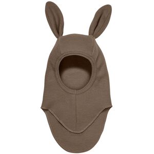 Huttelihut Balaclava - Ull - Dark Brown Melange M. Öron - 0-1 År (50-80) - Huttelihut Balaclava - Singel 50-80