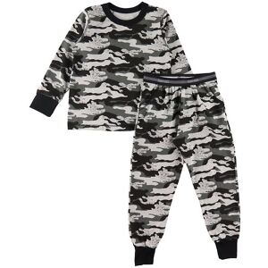 Say-So Pyjamas - Gråmelerad M. Camouflage - 8 År (128) - Say-So Pyjamas 2-Delad 128