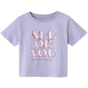 Name It T-Shirt - Nkfdulerod - Heirloom Lilac - 9-10 År (134-140) - Name It T-Shirt 134-140