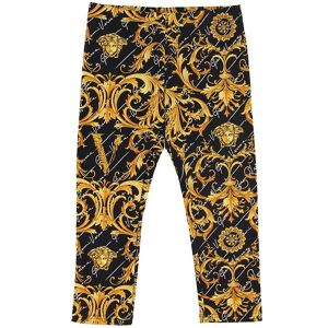 Versace Byxor - Svart M. Svart M. Tryck - Versace - 5 År (110) - Leggings 110