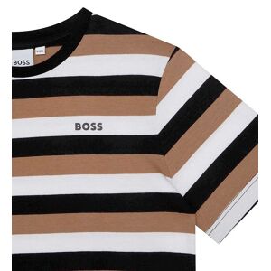 Boss T-Shirt - Casual - Svart/brun/vitrandig 164