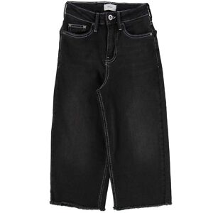 Grunt Wide Leg Croped Jeans - Svart 128