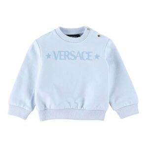 Versace Sweatshirt - Baby Blue M. Logo 3-6 mån