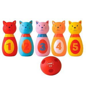 Ludi Bowlingset - Katter - 6 Delar - One Size - Ludi Spel One Size