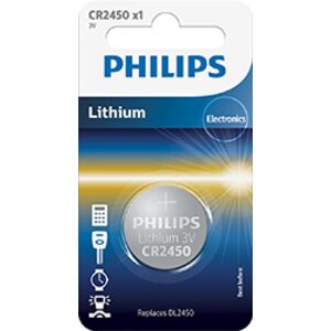 Philips Knappcellsbatteri CR2450 Lithium 3V