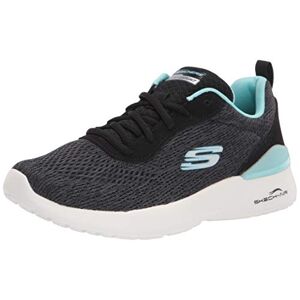 skechers Women's Athleisure Sneaker, Black Turquiose,5 M US