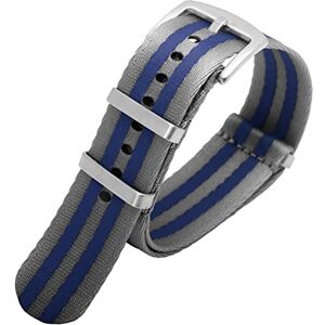 DAVNO 20 mm 22 mm NATO nylontyg klockarmband sport militär fallskärmsrem klockarmband armband för Seiko/Omega/Rolex 300, 20mm, Agat