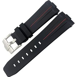 ExKate Klockarmband av gummi 23 mm 22 mm 24 mm klockarmband för Tudor Heritage Black Bay Brons Pelagos Svart Röd Vattentät sportarmband