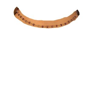 amethyst Ametist halsband, lila radband pärlhalsband, handgjort, rund pärlkedja, läcker långt halsband, ädelsten pärlhalsband, guldpläterad tråd insvept radband kedja hummer spänne. (55,8 cm)