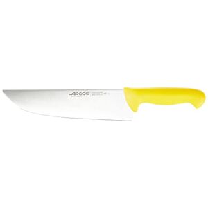 Arcos Serie 2900 – slaktarkniv biffkniv – blad nitrum rostfritt stål 250 mm – handtag polypropen färg gul