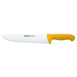 Arcos Serie 2900 – slaktarkniv biffkniv – blad nitrum rostfritt stål 250 mm – handtag polypropen färg gul