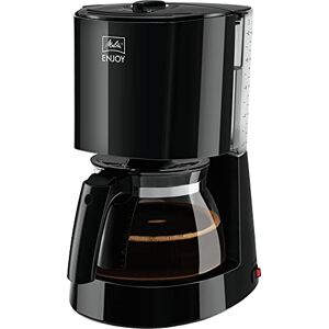 Melitta Enjoy – filterkaffebryggare – med glaskanna – droppstopp – 10 koppar – svart (1017-02)
