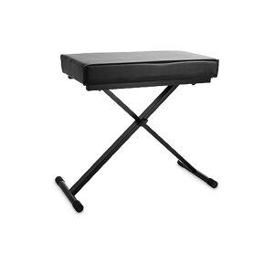GEWA Keyboardbänk KS-30B, pianobänk, instrumentbänk (tillverkad av robusta stålrör, stabil och hållbar, höjdjusterbar, ergonomisk hållning möjlig), svart