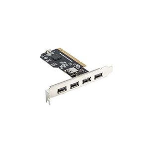 lanberg PCI-kort  PCI-US2-005 4 x USB 2.0 utvändigt + 1 x USB 2.0 internt upp till 480 MBPS