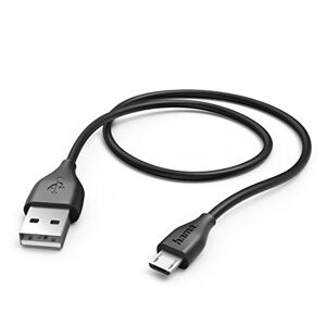 Hama 1.4m, USB2.0-A/USB2.0 Micro-B USB-kablar 1,4 m USB A Micro-USB B Svart