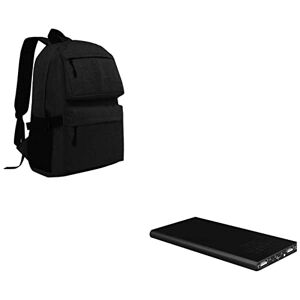 Asus Pack för Asus Zenfone Max Pro (M2) smartphone (platt batteri 6 000 mAh, 2 portar + ryggsäck med inbyggd USB-kontakt) (svart)