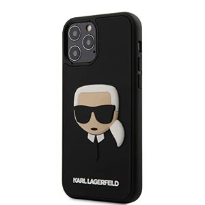 Karl Lagerfeld Karl – 3D-gummifodral Karl huvud – svart iPhone 12 Max/Pro