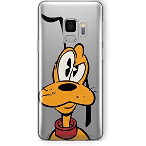 ERT GROUP mobiltelefonfodral för Samsung S9 originalt och officiellt licensierat Disney mönster Pluto 001 Vit optimalt anpassad till formen på mobiltelefonen, gedeeltelijk transparant