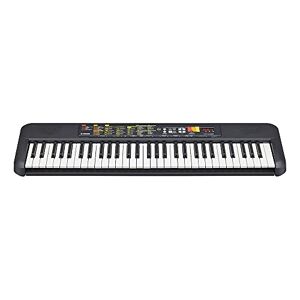 Yamaha PSR-F52 digitalt tangentbord i svart, kompakt digitalt tangentbord för nybörjare med 61 knappar, 144 instrumentröster och 158 ledningsstilar, 920 mm x 266 mm x 73 mm