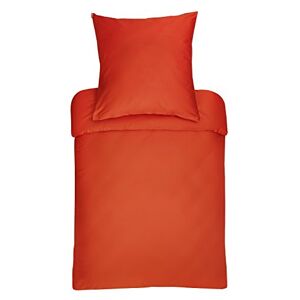 Bassetti UNI sängkläder, bomull, korallröd, 155 x 220