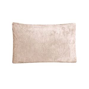Sleepdown Teddy-fleece-örngott, 1 par, enfärgad, varm, mysig, supermjuk, 48 x 74 cm, natur, standard